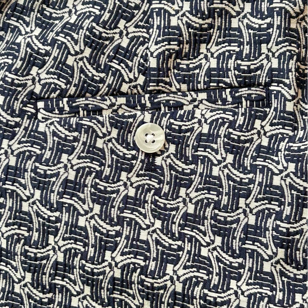 NWT Banana Republic Factory Avery Blue and White Ankle-Length Pants - Picture 6 of 9